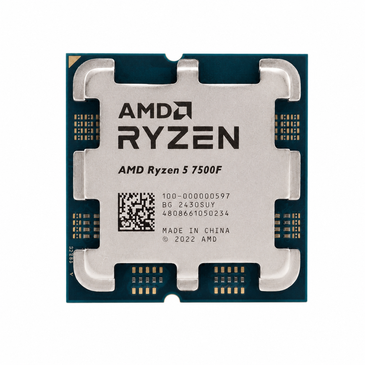 Processador AMD Ryzen 5 7500F, 3.7GHz (5.0GHz Turbo), Cache 32MB, 6 Núcleos, 12 Threads, AM5 (Sem Vídeo Integrado)