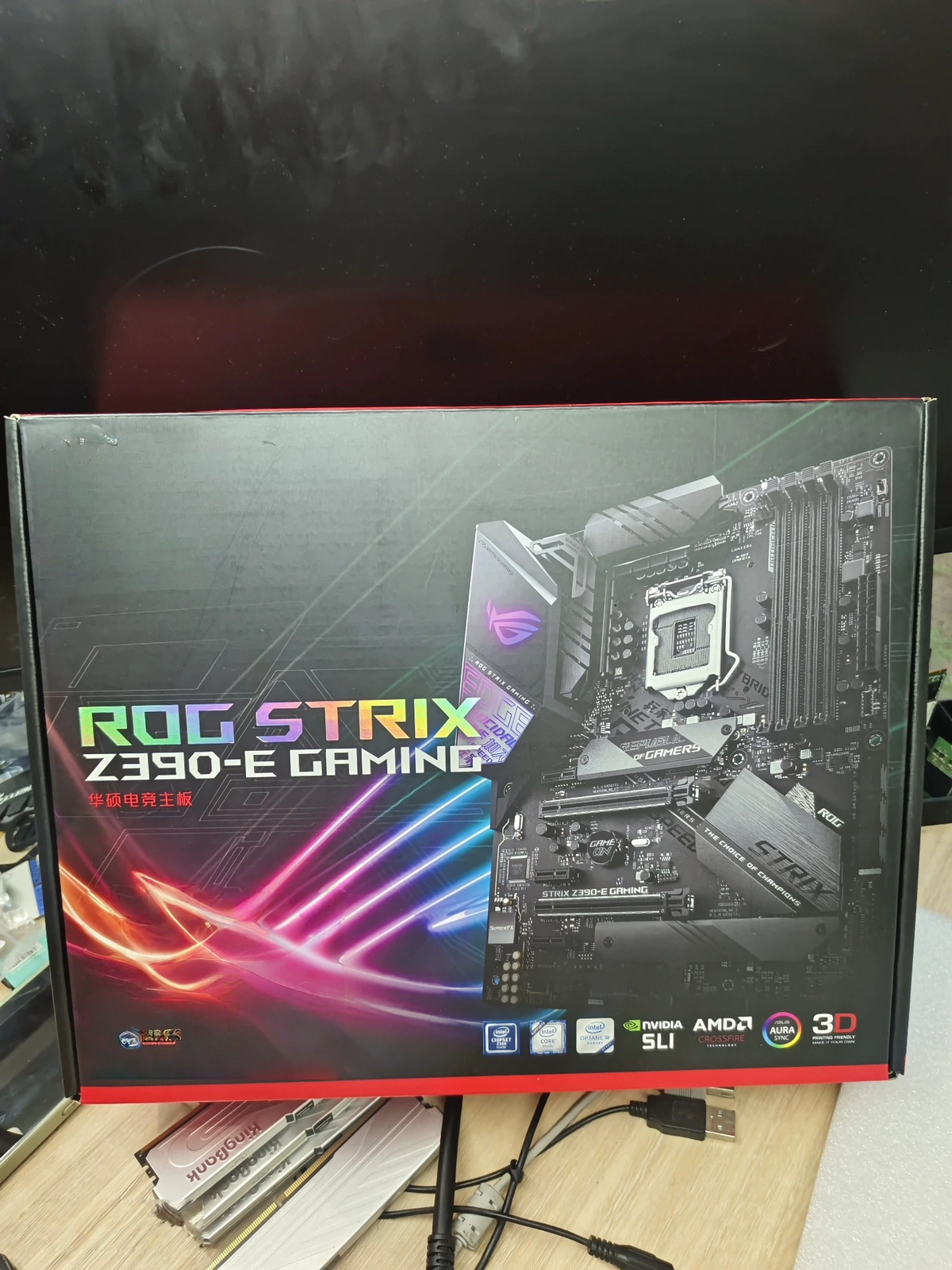 Placa Mãe Asus Rog Strix Z390-e Gaming Lga 1151 9ª Geração