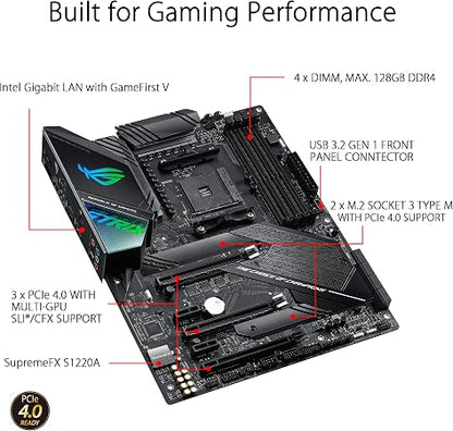 ASUS Placa mãe ROG Strix X570-F Gaming ATX, Aura Sync RGB Lighting