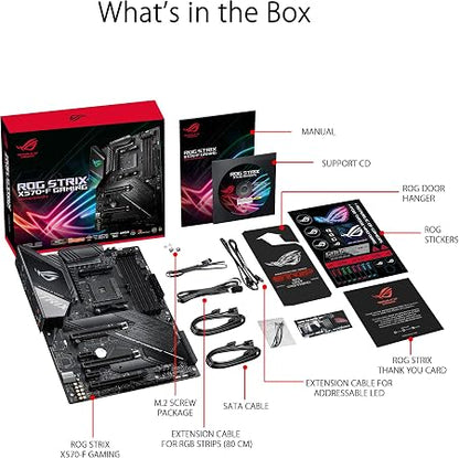 ASUS Placa mãe ROG Strix X570-F Gaming ATX, Aura Sync RGB Lighting