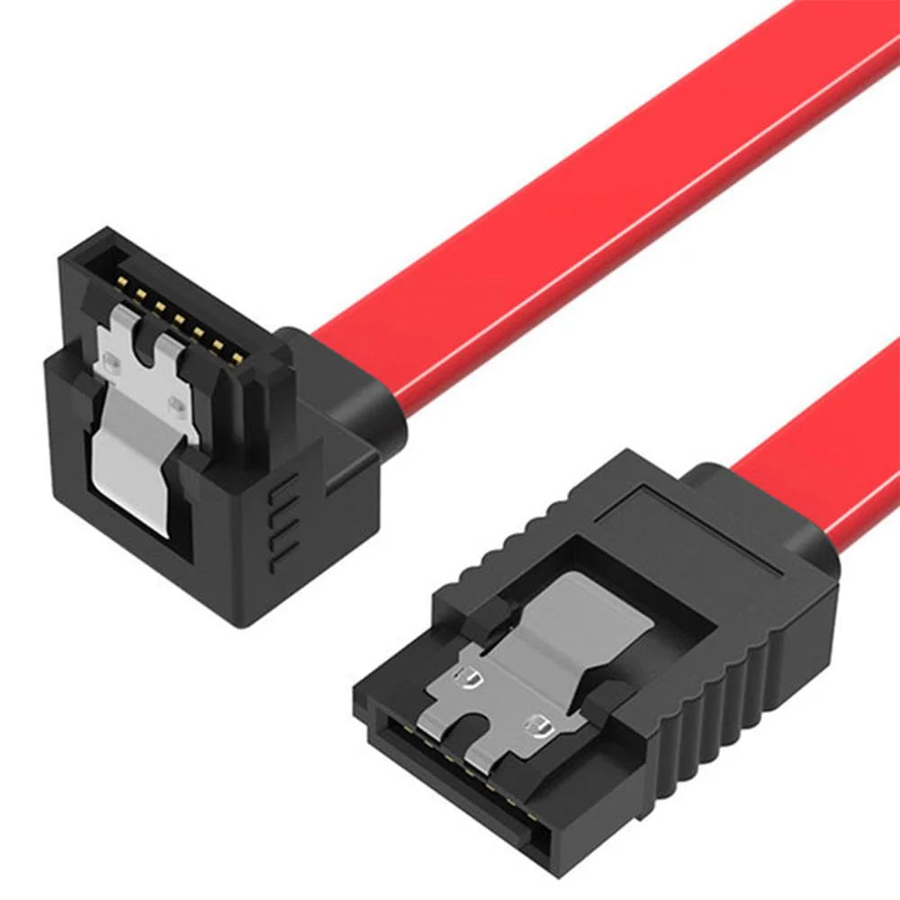 Cabo Dados Sata 3 90° L, 6gbps HD, SSD, Gravador, 40cm