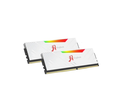 Memória RAM DDR5 KingBank RGB - Dissipador Branco 6400mhz