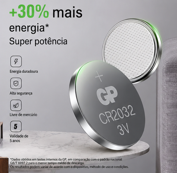 Bateria de Litium 3v Cell Cr2016 Gp Super