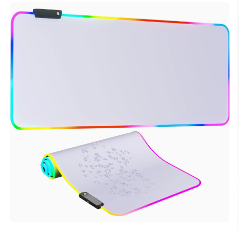 Mouse Pad Gamer, Luz Led Rgb, impermeável, 900x400x3mm