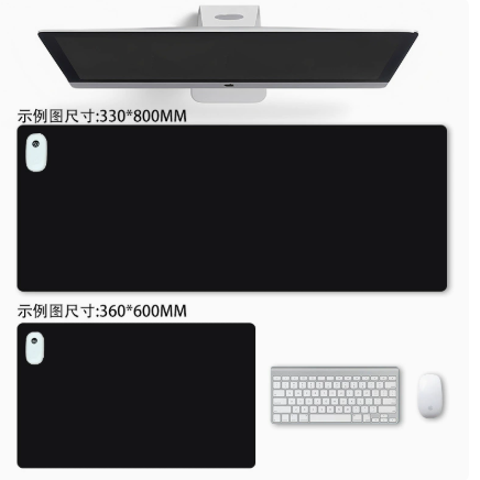 Kit 2 Mousepad CLANM MPM600 - Borracha 1x: 800x330x3mm e 1x: 600x360x3mm - Antiderrapante