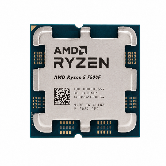 Processador AMD Ryzen 5 7500F, 3.7GHz (5.0GHz Turbo), Cache 32MB, 6 Núcleos, 12 Threads, AM5 (Sem Vídeo Integrado)