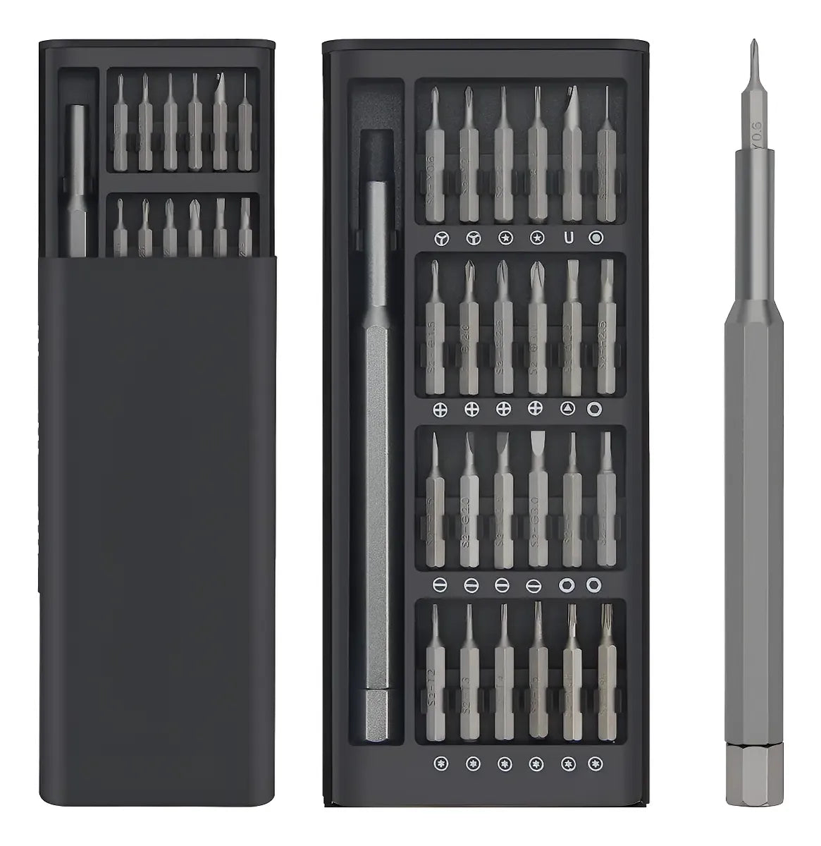 Kit Chave De Fenda Magnética Profissional 24 Em 1 Para Eletrônicos Pc E Notebook