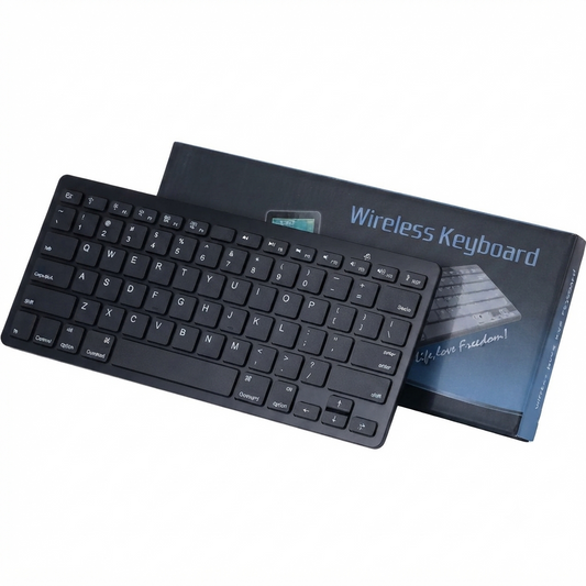 Teclado Sem Fio Bluetooth, Slim 6mm, 28,5 x 12 cm, compatível com iOS, Android e Windows