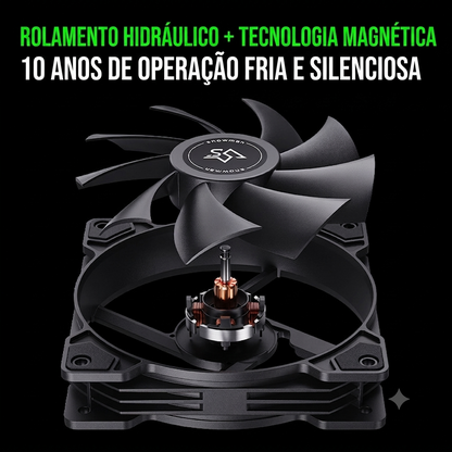Cooler Fan Led SNOWMAN - 120mm Ventoinha de Gabinete - Rgb