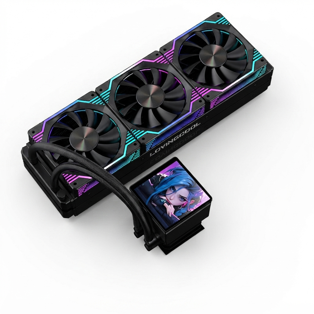 Water Cooler RGB Com tela - AIO Zephyro ROUND5  p/ CPU