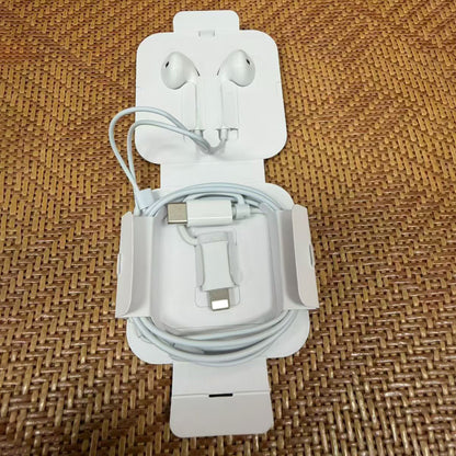 Fone de ouvido com fio - conector 2 em 1