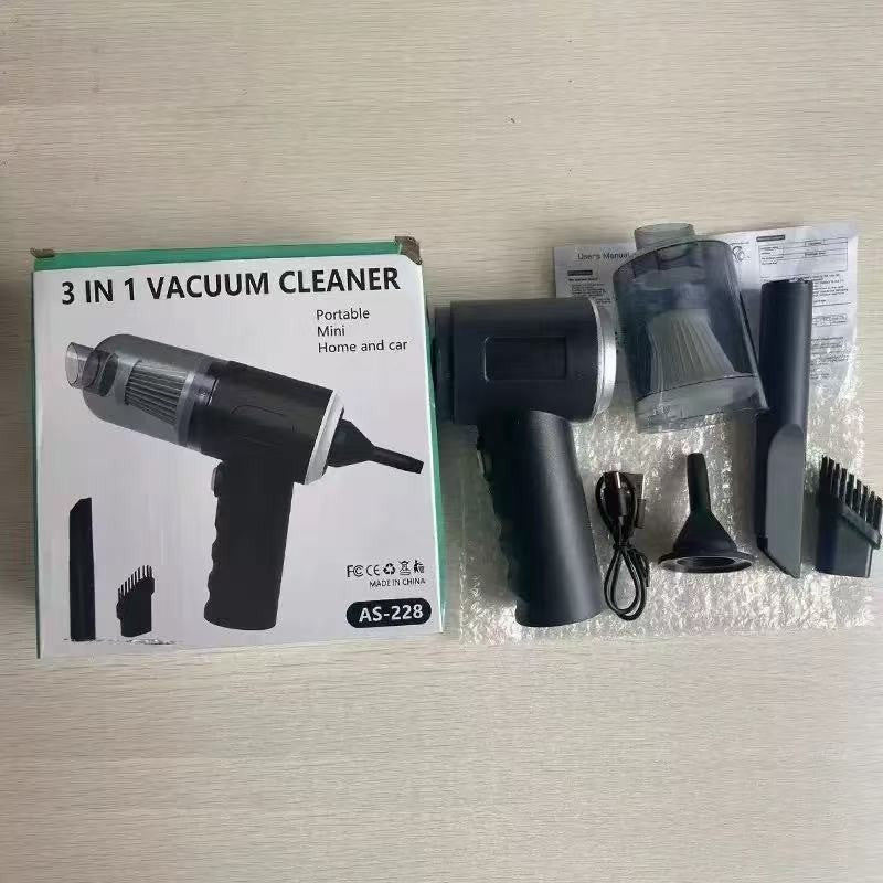 Aspirador de pó e soprador sem Fio - 2 em 1 Portátil - 2400 mAh