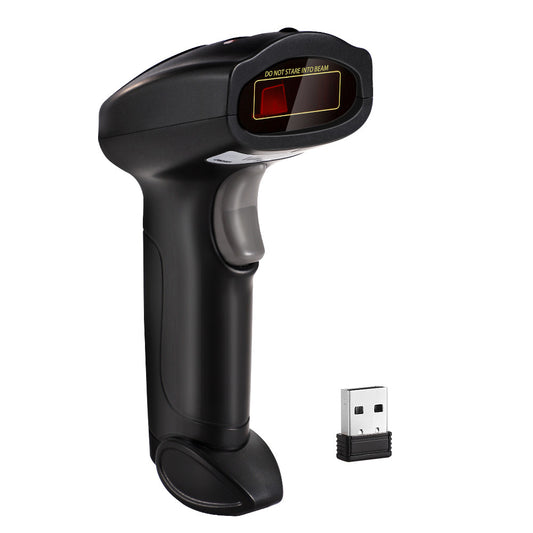 Leitor de Código de Barras Com e Sem Fio com Receptor USB 2.4G Ergonômico para Caixa e Estoque