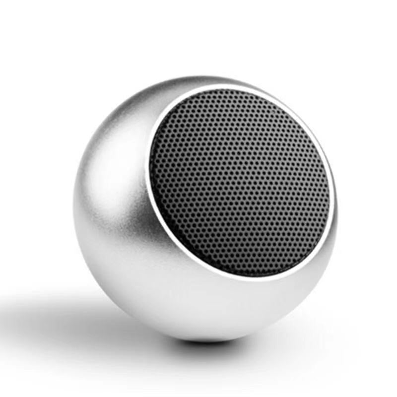 Caixinha De Som Portátil Mini Speaker M003 Metal Redonda Bluetooth