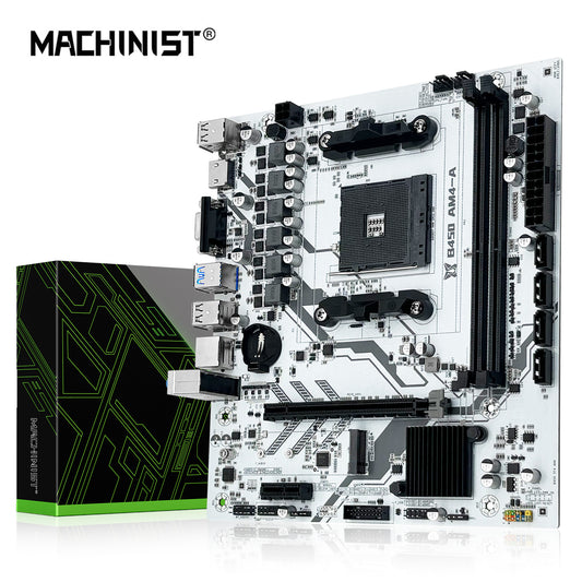 Placa mãe MACHINIST B450 AM4-DDR4 Suporte NVME M.2 M-ATX