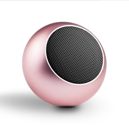 Caixinha De Som Portátil Mini Speaker M003 Metal Redonda Bluetooth