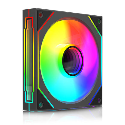 Cooler Fan (Reverse e Forward) Prism Pro Argb 5v 120mm 4 Pin + 3 Pin