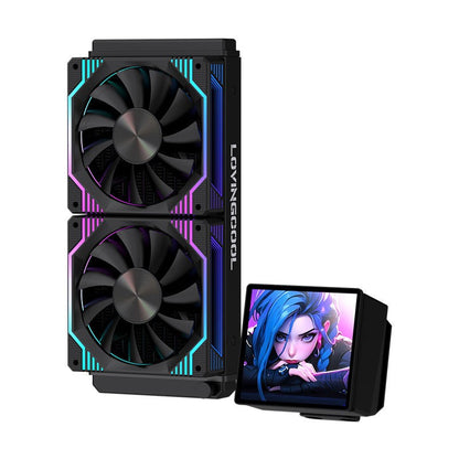 Water Cooler RGB Com tela - AIO Zephyro ROUND5  p/ CPU