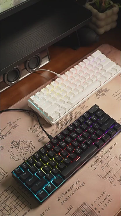 Teclado mecânico A61K com fio